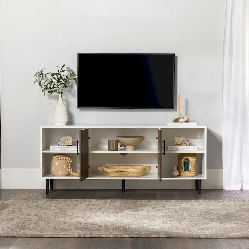 Modern Bookmatch 58-Inch TV Stand