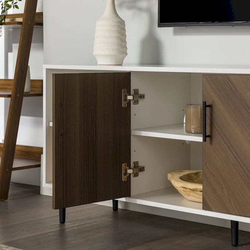 Modern Bookmatch 58-Inch TV Stand