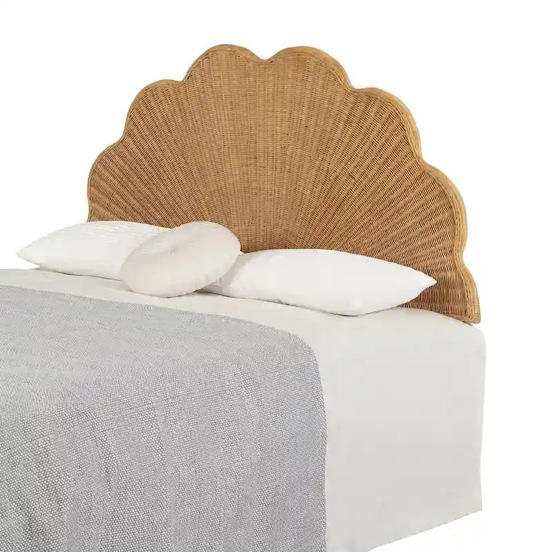 Boho Rattan Wall-Mounted Headboard