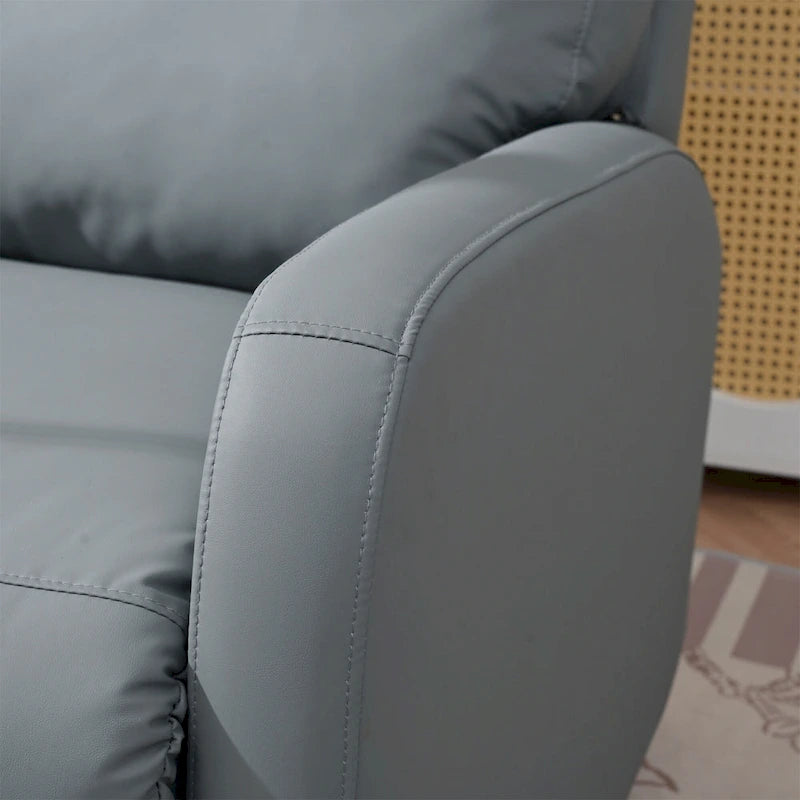 PU Power Swivel Recliner Chair with 270 Rotation, Electric 95-160 Recline and Dual USB Ports - 330lb Capacity