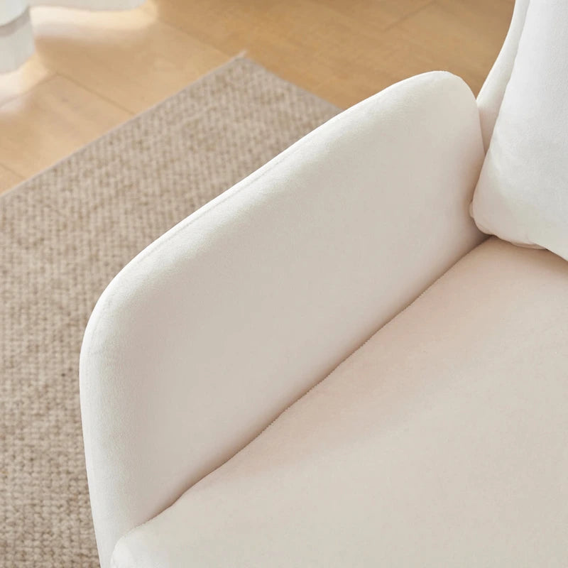 32" Wing Back Velvet Accent Chair