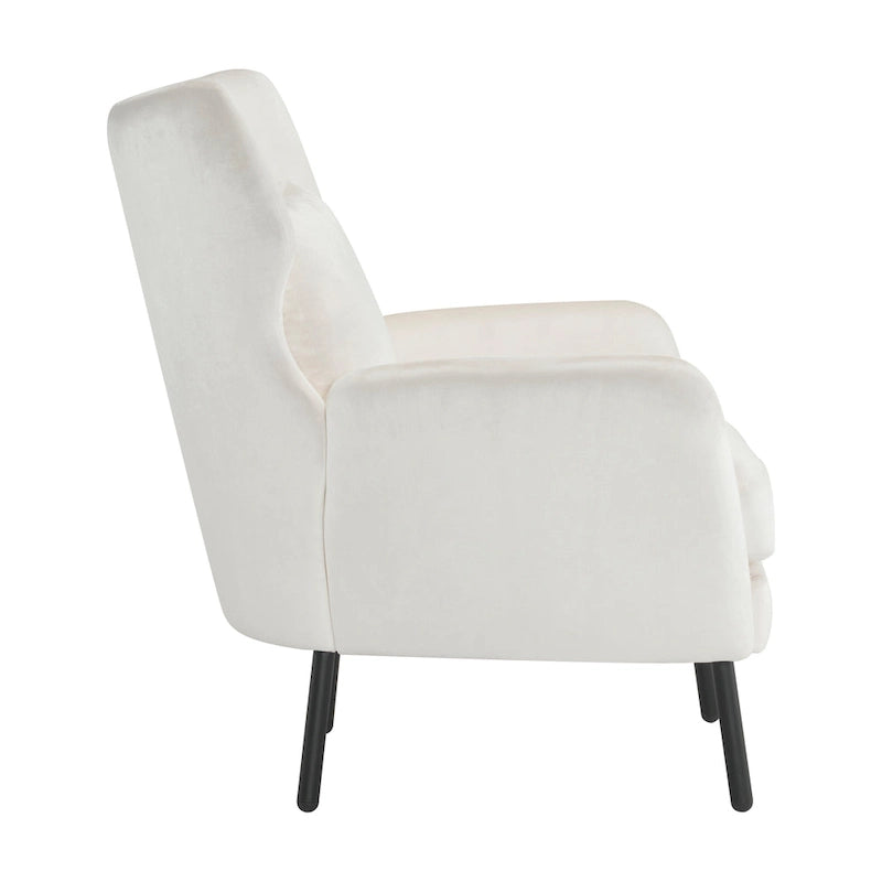32" Wing Back Velvet Accent Chair