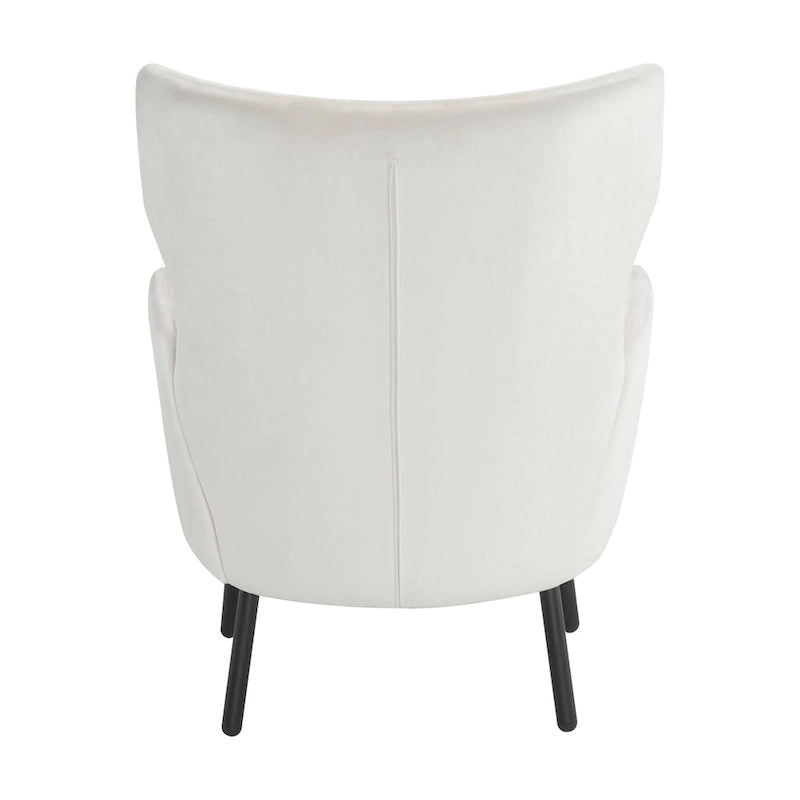 32" Wing Back Velvet Accent Chair