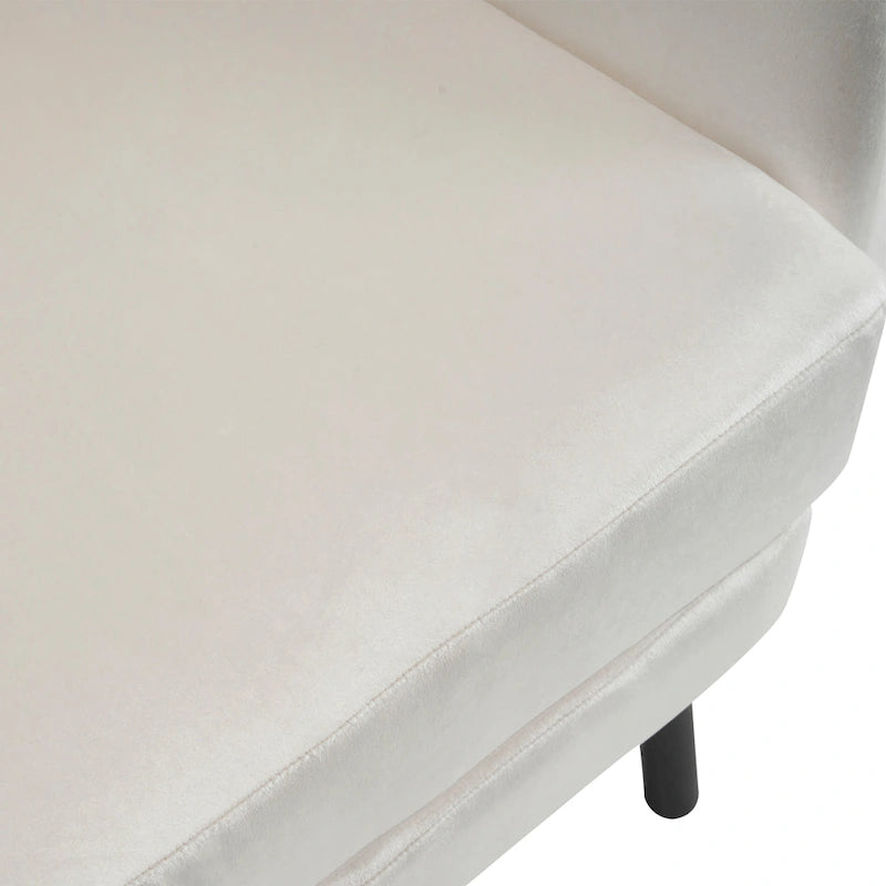 32" Wing Back Velvet Accent Chair