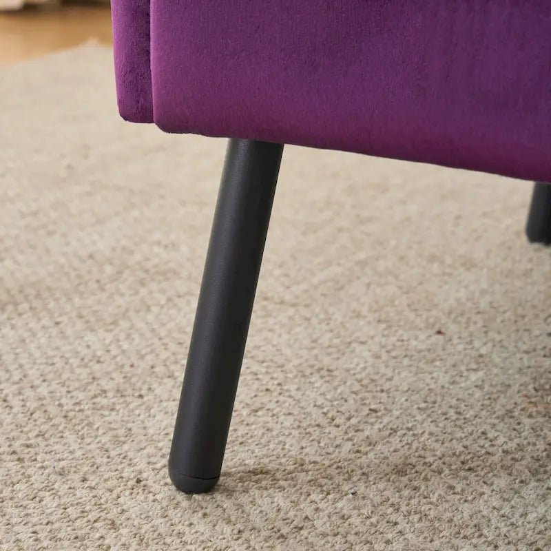 32" Wing Back Velvet Accent Chair