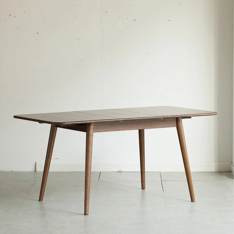 Walnut Solid Oak Extendable Round Dining Table
