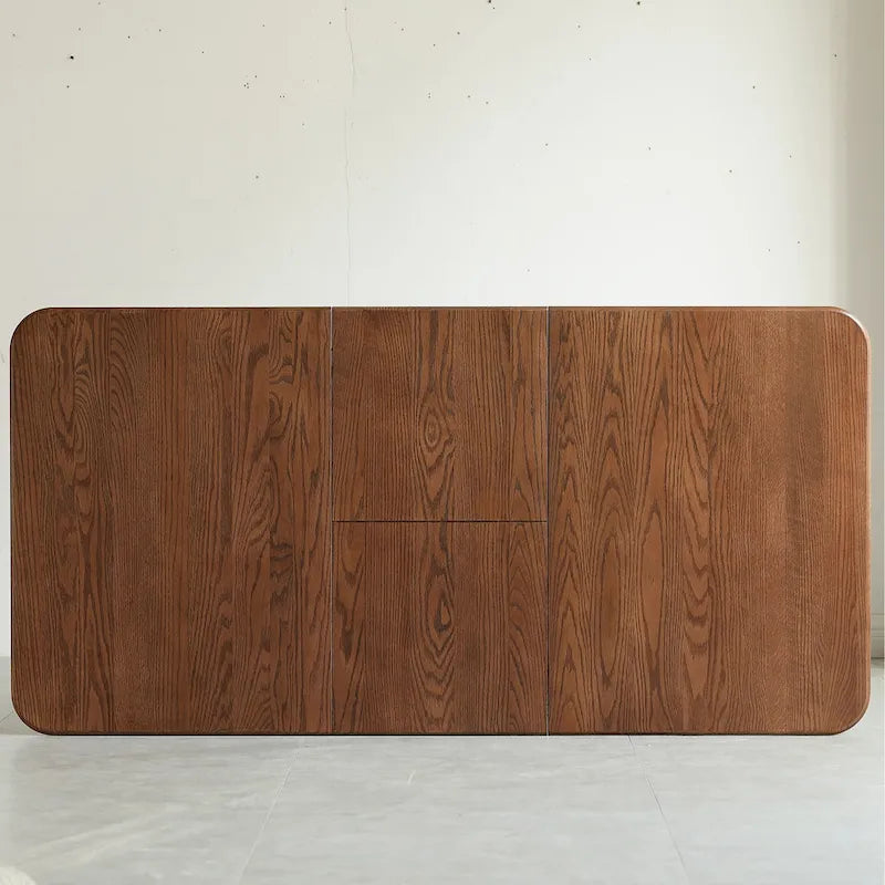 Walnut Solid Oak Extendable Round Dining Table