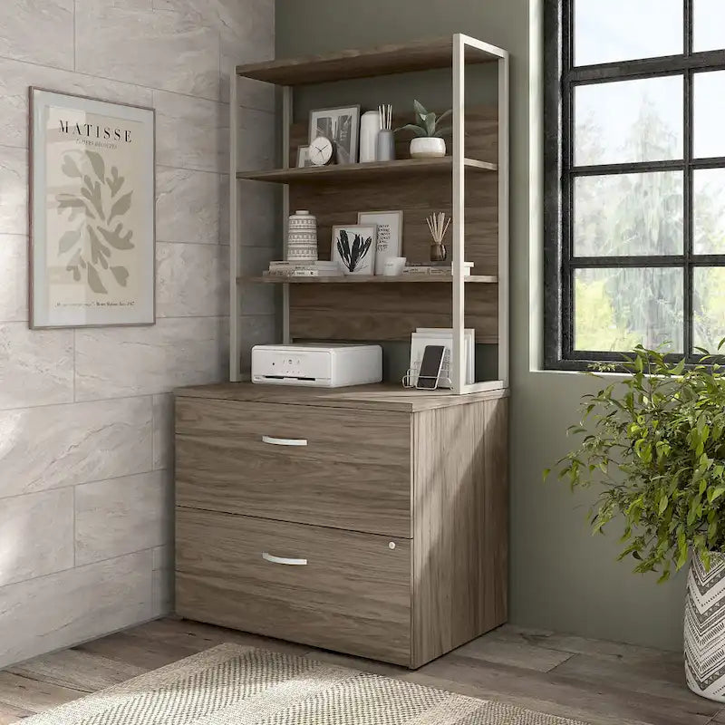 36W Bookcase Hutch