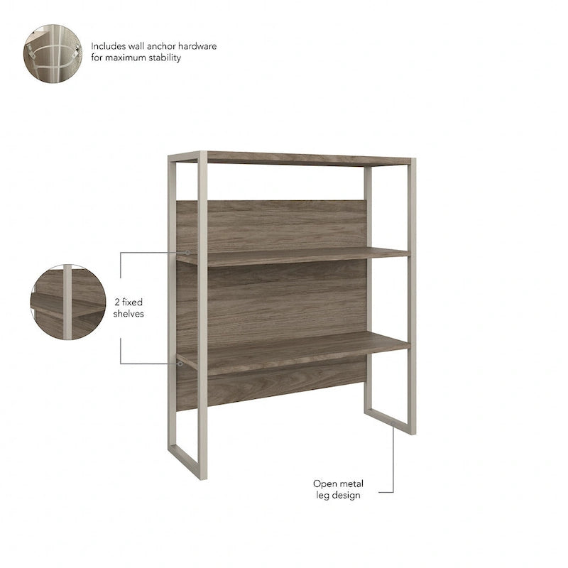 36W Bookcase Hutch