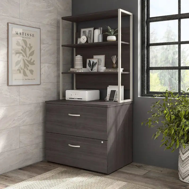 36W Bookcase Hutch