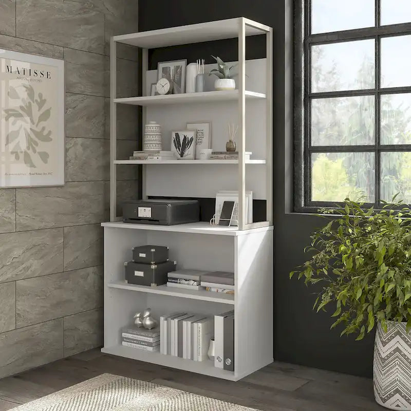 36W Bookcase Hutch