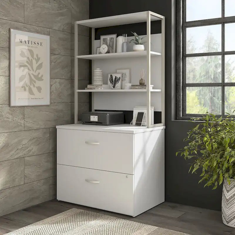 36W Bookcase Hutch