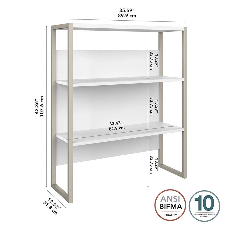 36W Bookcase Hutch