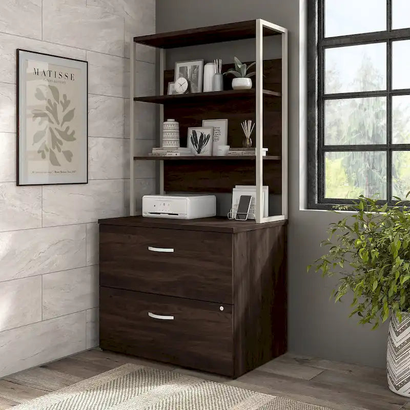 36W Bookcase Hutch