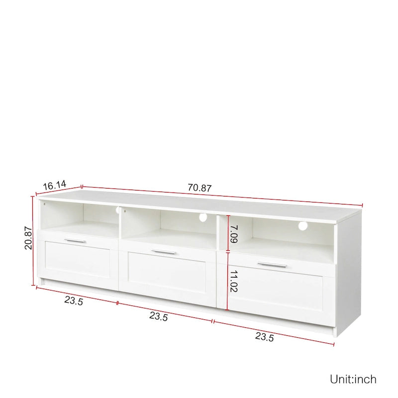 Moderní minimalistická TV skříňka Stolek pod TV 80 palců