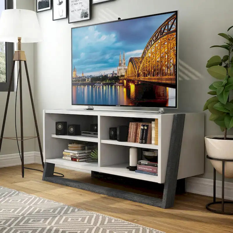 Isabelle Mid-century Modern 4-Shelf TV Console by Furniture of America