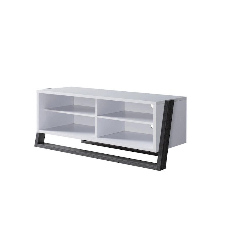Mid-Century Modern 4-Shelf TV Console