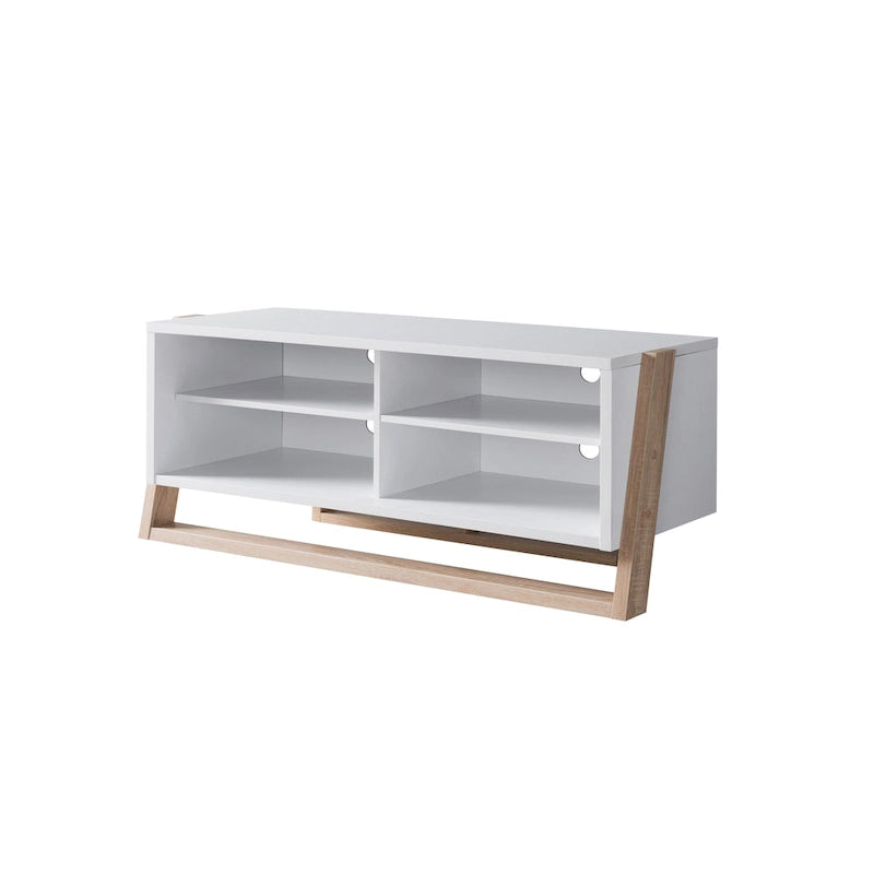 Mid-Century Modern 4-Shelf TV Console