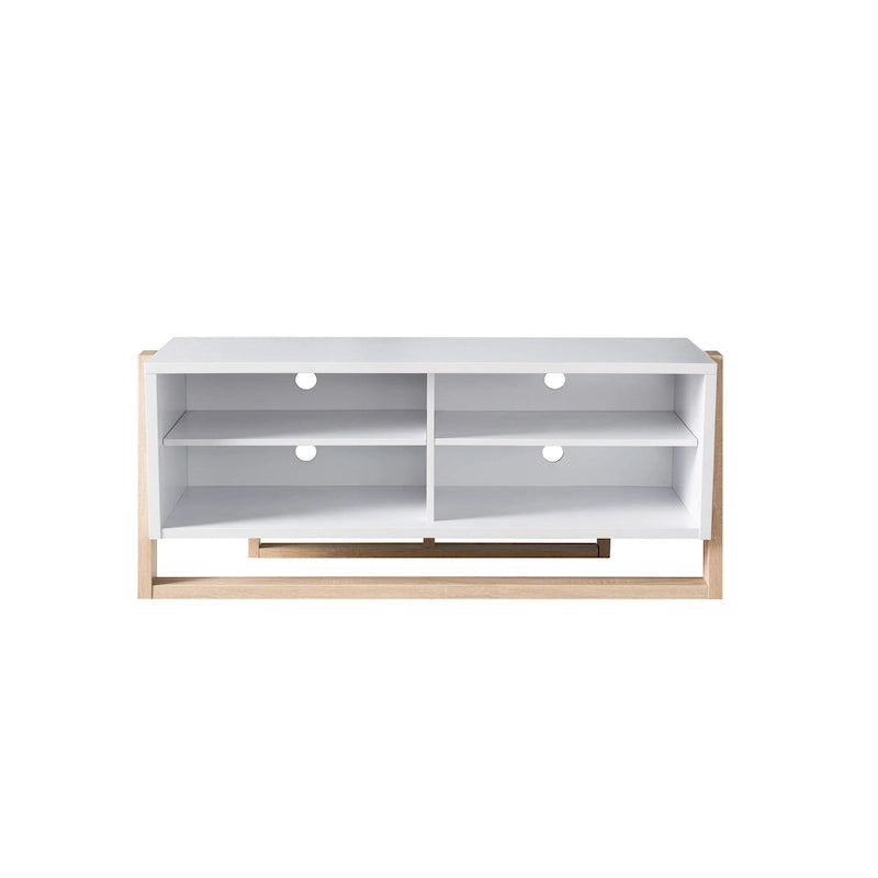 Mid-Century Modern 4-Shelf TV Console