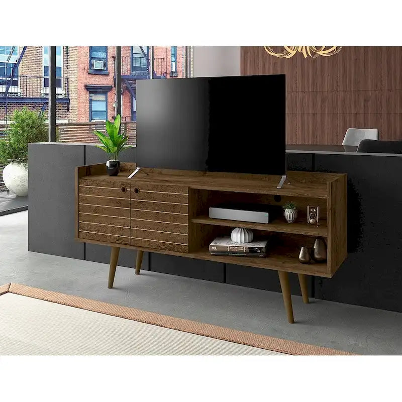 Mid Century Modern Media Cabinet Console
