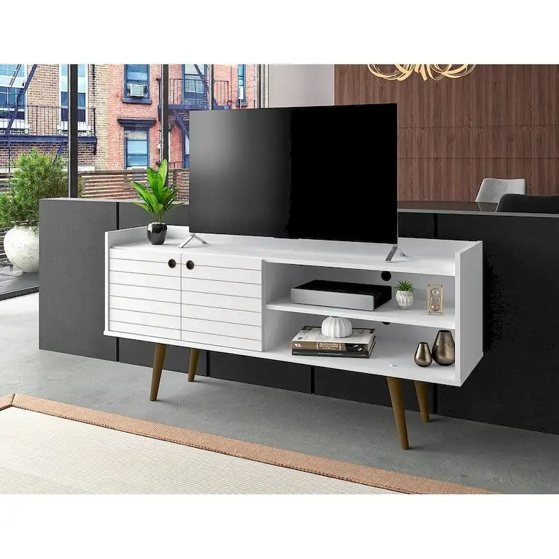 Mid Century Modern Media Cabinet Console