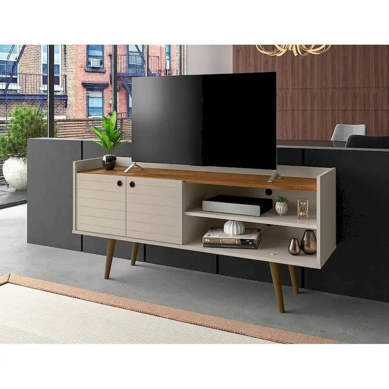 Mid Century Modern Media Cabinet Console