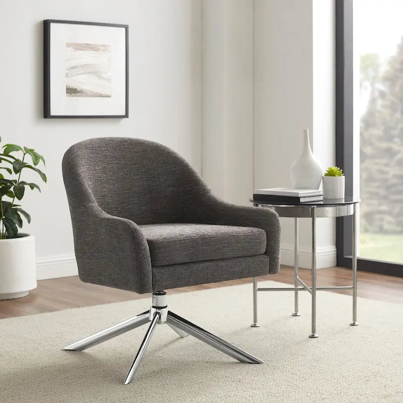 Midcentury Swivel Accent Chair