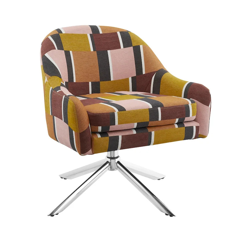 Midcentury Swivel Accent Chair