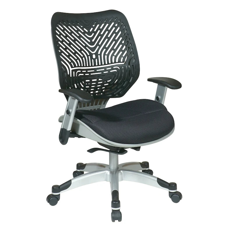 Self-Adjusting Ergonomic Office Chair with Flexible Back