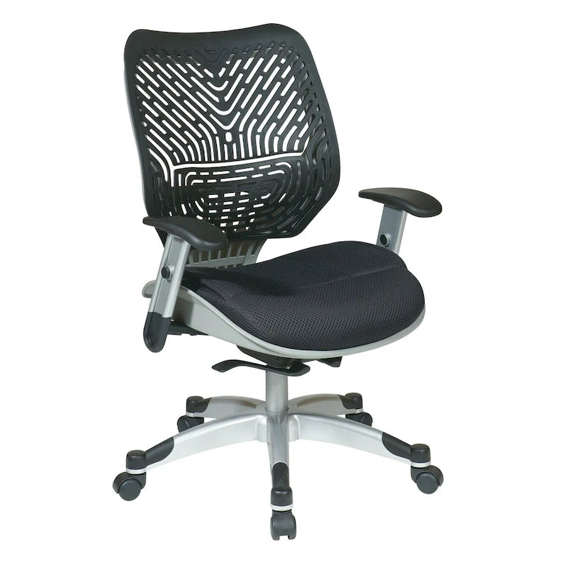 Self-Adjusting Ergonomic Office Chair with Flexible Back
