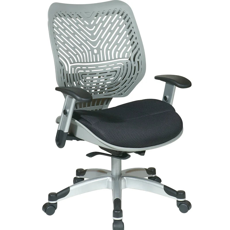 Self-Adjusting Ergonomic Office Chair with Flexible Back