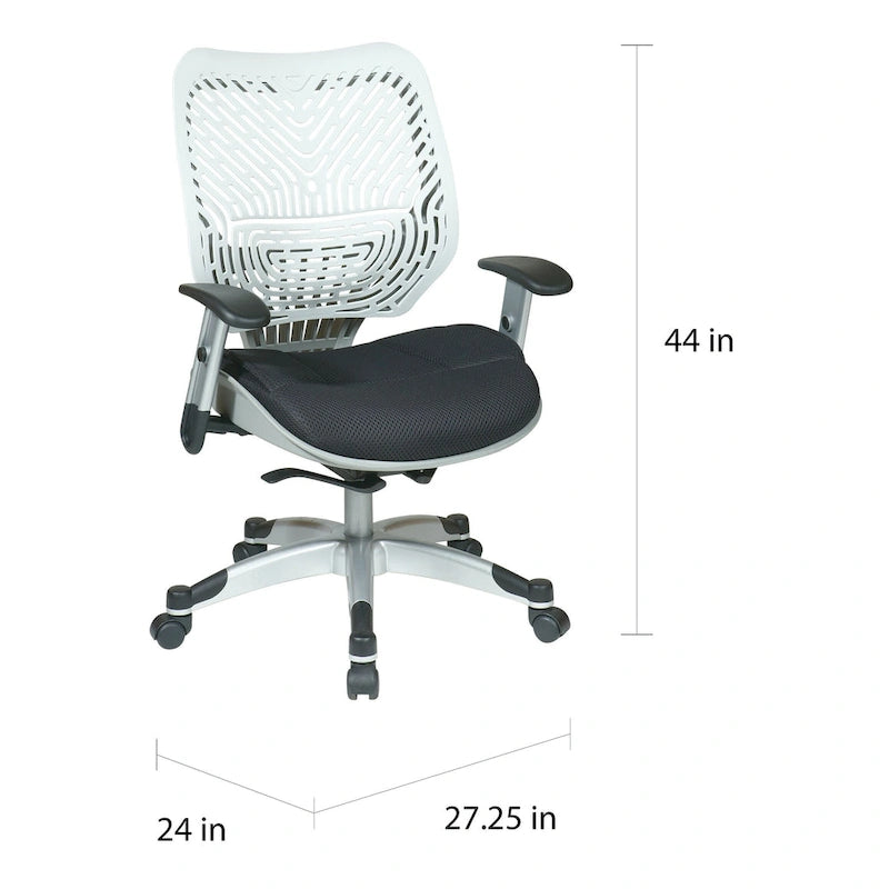 Self-Adjusting Ergonomic Office Chair with Flexible Back
