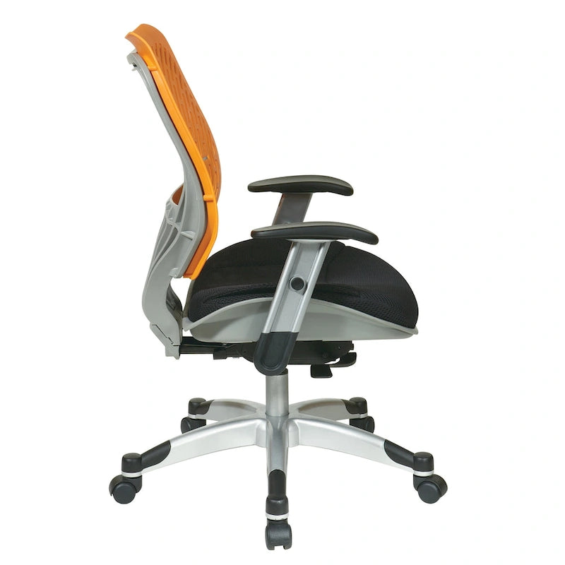 Self-Adjusting Ergonomic Office Chair with Flexible Back