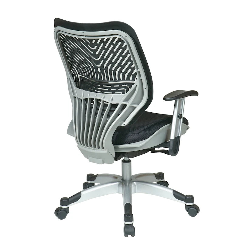 Self-Adjusting Ergonomic Office Chair with Flexible Back