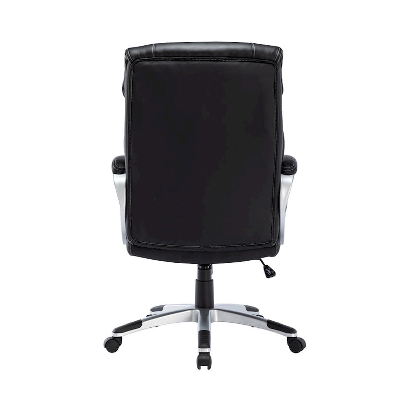 Executive Office Chair – PU Leather, Roller Wheels