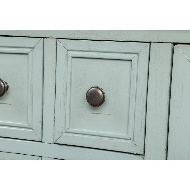 Retro Buffet Sideboard Console Table with 4 Drawers & 2 Cabinets
