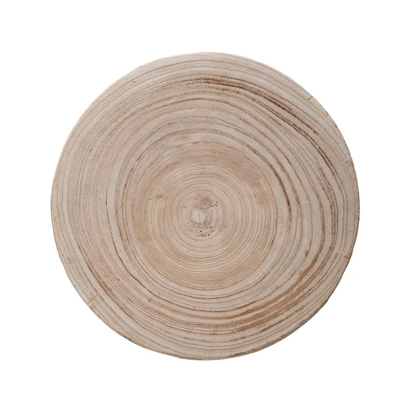 Paulownia Wood Carved Stool