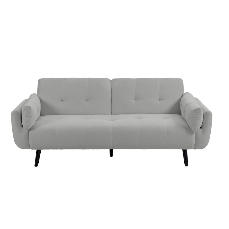 2Set Futon Convertible Sofa Bed Adjustable Reclining Sleeper