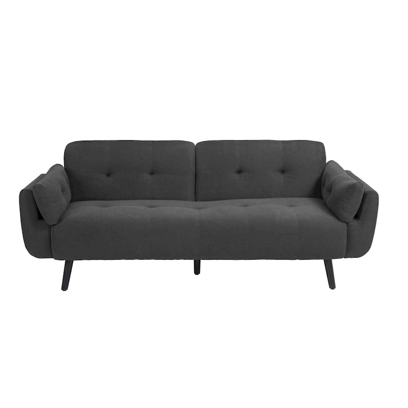 2Set Futon Convertible Sofa Bed Adjustable Reclining Sleeper