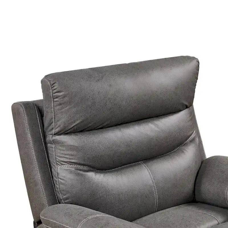 Dual Motor Rocking Recliner Chair with Swivel, Power Headrest & USB Charging