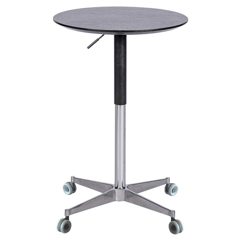 Movable Adjustable Bar Table Pub Table 360 Swivel Counter Bar Height Aluminum Star Base Movable for Stand Desk Bistro