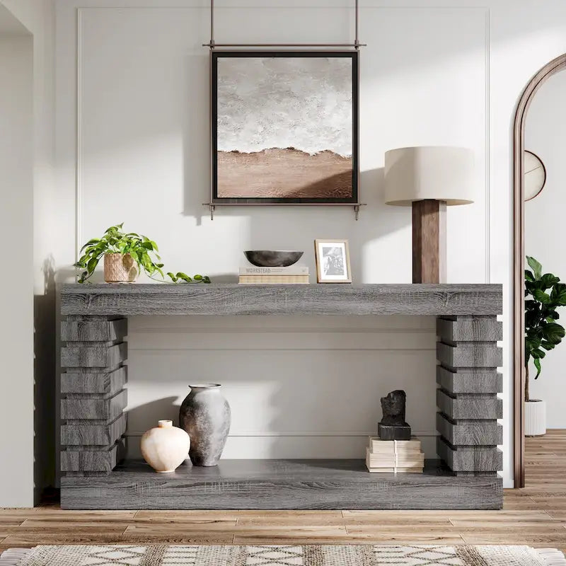 70.8 Inch Console Table Long Narrow Sofa Table for Entryway Living Room