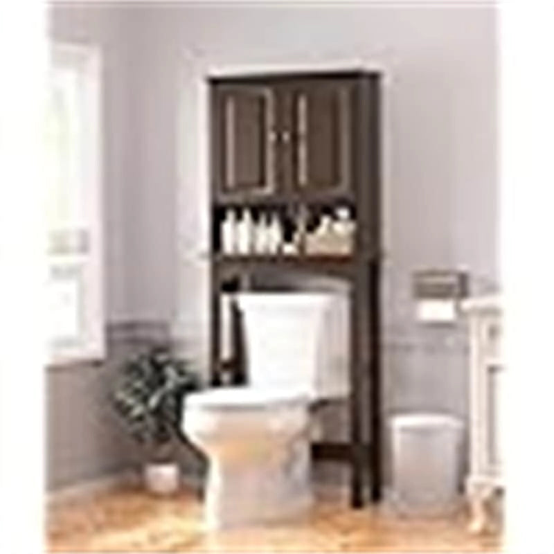Over-Toilet Storage Cabinet with LED Light – 8.2D x 26.7W x 66.5H