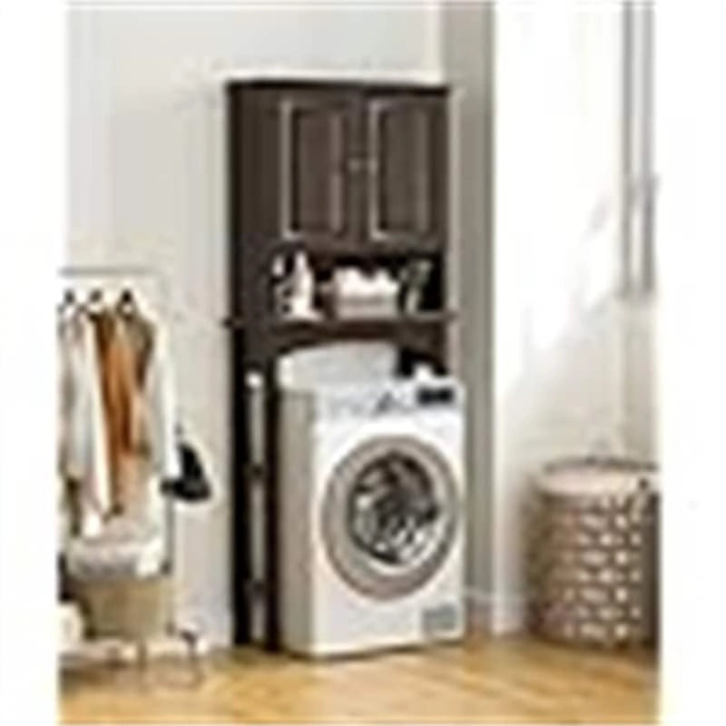 Over-Toilet Storage Cabinet with LED Light – 8.2D x 26.7W x 66.5H